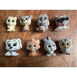 Disney Doorables Fuzzy Lot of 8 – Rare Flocked Mini Figures Bundle